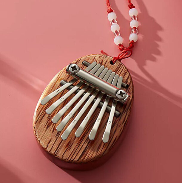 Mini Kalimba Koka sarkankoka Kalimbka Zenwire K04 cena un informācija | Sitamie instrumenti | 220.lv