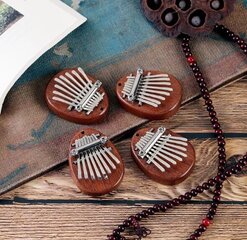 Mini Kalimba Koka sarkankoka Kalimbka Zenwire K04 цена и информация | Ударные инструменты | 220.lv