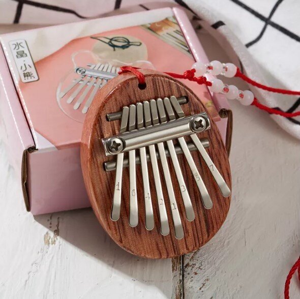 Mini Kalimba Koka sarkankoka Kalimbka Zenwire K04 cena un informācija | Sitamie instrumenti | 220.lv