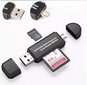 5in1 SD karšu lasītājs Micro USB USB-C OTG Pendrive cena un informācija | Adapteri un USB centrmezgli | 220.lv