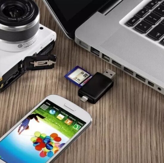 5in1 SD karšu lasītājs Micro USB USB-C OTG Pendrive cena un informācija | Adapteri un USB centrmezgli | 220.lv