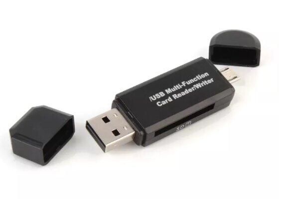 5in1 SD karšu lasītājs Micro USB USB-C OTG Pendrive cena un informācija | Adapteri un USB centrmezgli | 220.lv