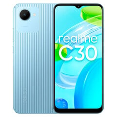 Viedtālrunis Realme C30, 32 GB, Dual SIM, Lake Blue cena un informācija | Mobilie telefoni | 220.lv