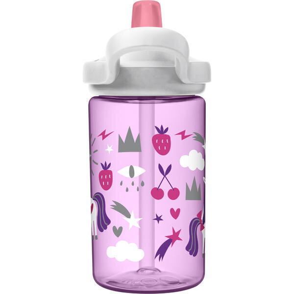 Dzeramā pudele Camelbak Eddy+ Kids, Unicorn Party, 400 ml cena un informācija | Ūdens pudeles | 220.lv