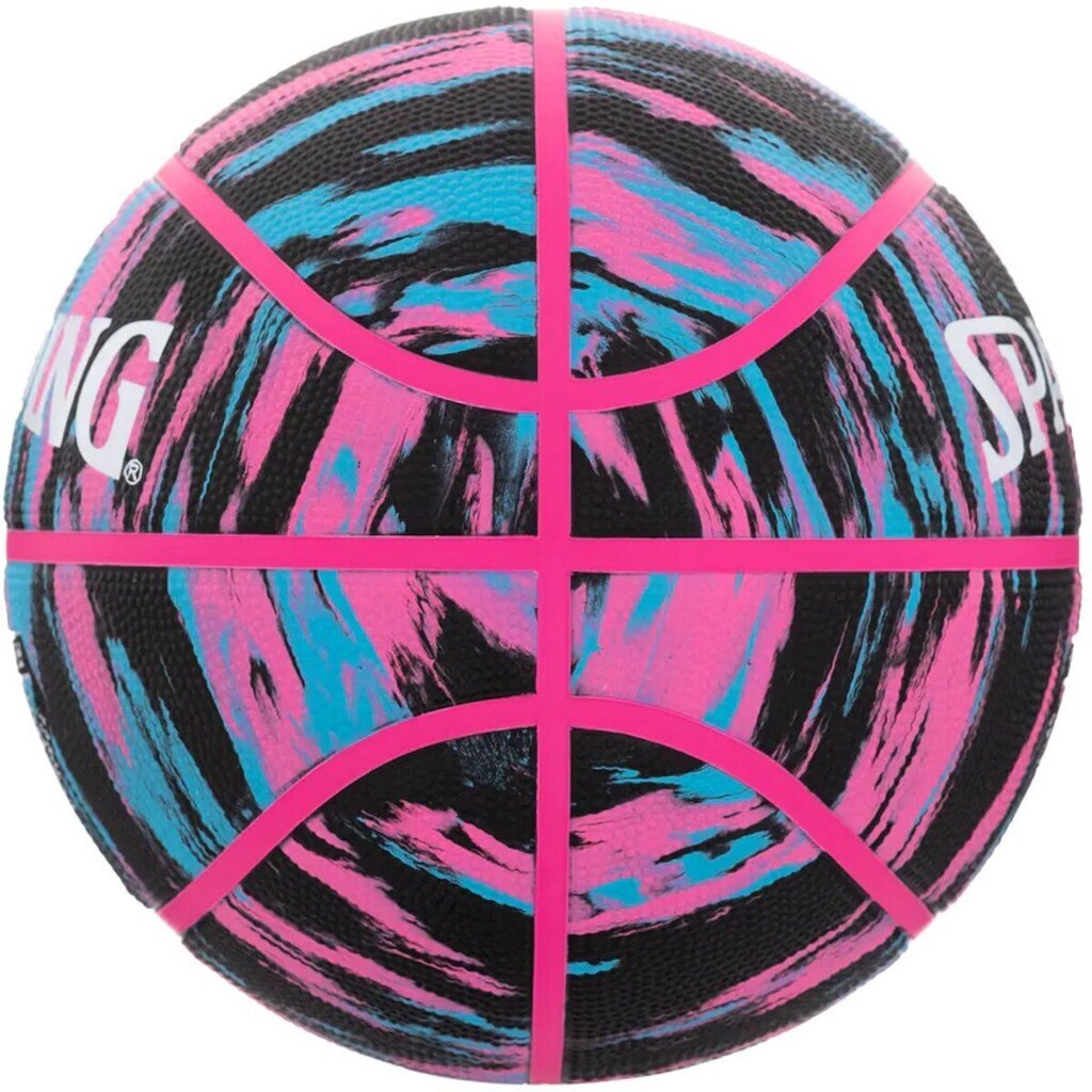 Basketbola bumba Spalding NBA Marble, 7. izmērs, rozā cena un informācija | Basketbola bumbas | 220.lv