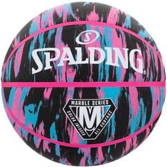 Basketbola bumba Spalding NBA Marble, 7. izmērs, rozā цена и информация | Баскетбольные мячи | 220.lv