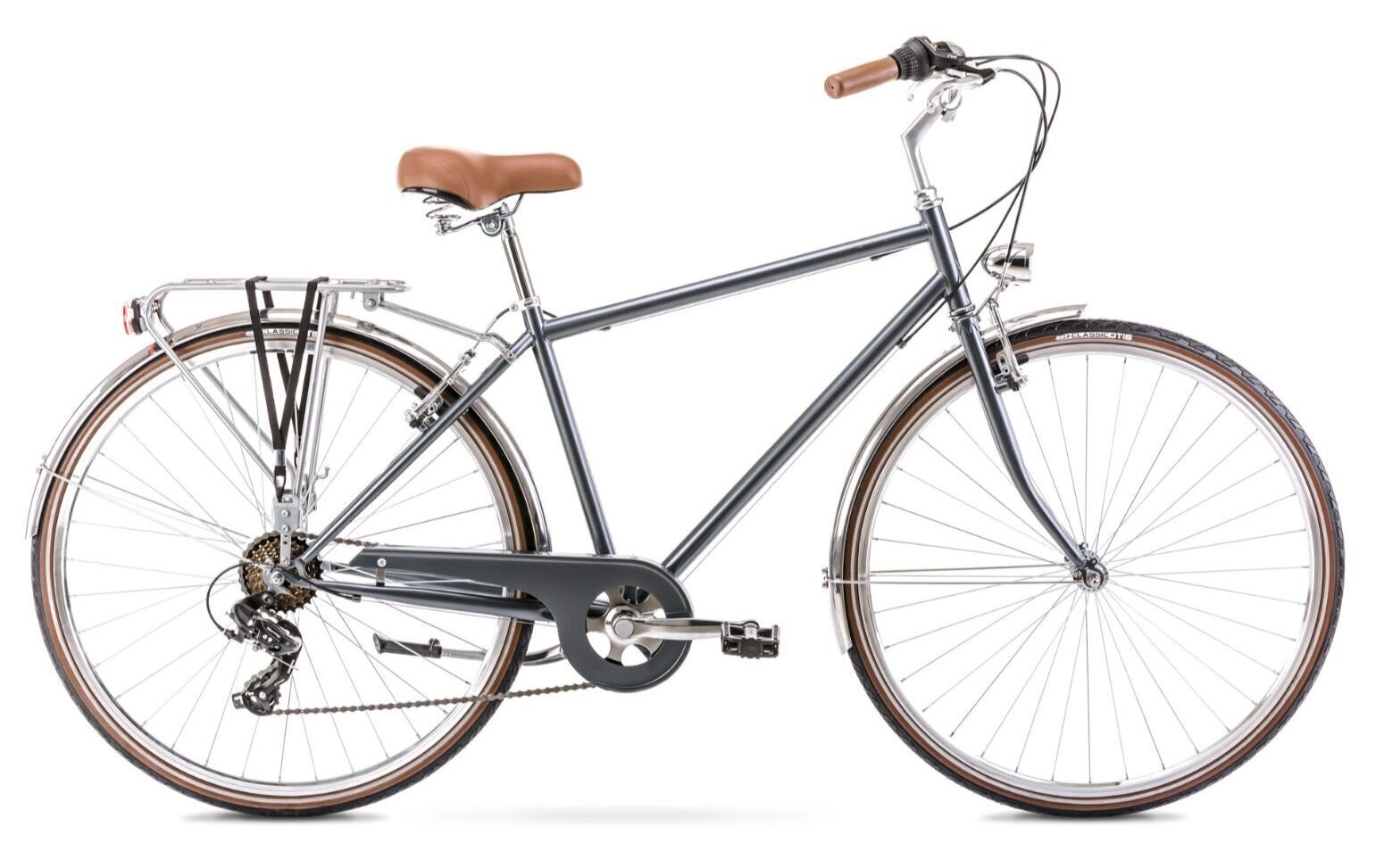 Pilsētas velosipēds Romet Vintage Eco M, 28", 2022, pelēks цена и информация | Velosipēdi | 220.lv