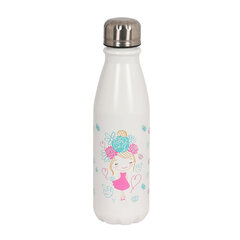 Ūdens pudele Glow Lab Cute doll, gaiši zila (500 ml) cena un informācija | Ūdens pudeles | 220.lv
