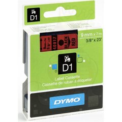 DYMO D1 Lente 9mm x 7m melns uz sarkanas (40917 S0720720) - cena un informācija | Piederumi printerim | 220.lv