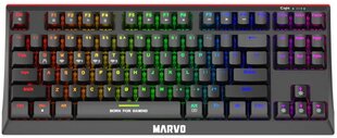 Marvo KG953W TKL 80% bezvadu mehāniskā klaviatūra ar RGB (US, Red and Blue switch) cena un informācija | Klaviatūras | 220.lv