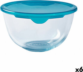 Apaļa Pusdienu Kastīte ar Vāku Pyrex Cook & Store Zils 15 x 15 x 8 cm 500 ml Silikona Stikls (6 gb.) cena un informācija | Trauki pārtikas uzglabāšanai | 220.lv