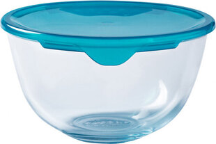 Круглая коробочка для завтраков с крышкой Pyrex Cook & Store Синий 2 L 22 x 22 x 11 cm Силикон Cтекло (3 штук) цена и информация | Посуда для хранения еды | 220.lv