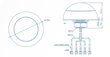 Teltonika 003R-00253 | Kombinētā antena | MIMO LTE/GPS/WIFI, montējams uz jumta cena un informācija | Antenas un piederumi | 220.lv