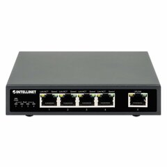 Intellinet 561839 tīkla slēdzis Gigabit Ethernet (10/100/1000) Power over Ethernet (PoE) Melns cena un informācija | Komutatori (Switch) | 220.lv