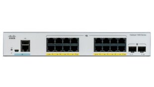 Сетевой коммутатор Cisco Catalyst C1000-16T-E-2G-L Управляемый L2 Gigabit Ethernet (10/100/1000), серый цена и информация | Коммутаторы (Switch) | 220.lv