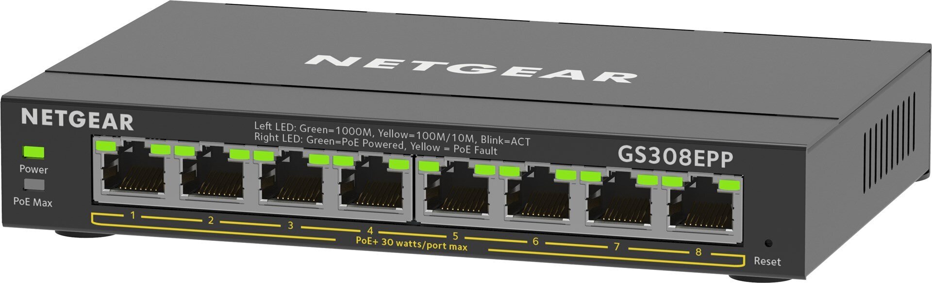 Netgear GS308EPP-100PES цена и информация | Komutatori (Switch) | 220.lv