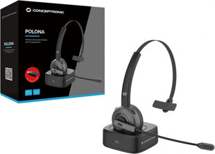 Наушники Conceptronic POLONA03BD цена и информация | Наушники с микрофоном Asus H1 Wireless Чёрный | 220.lv