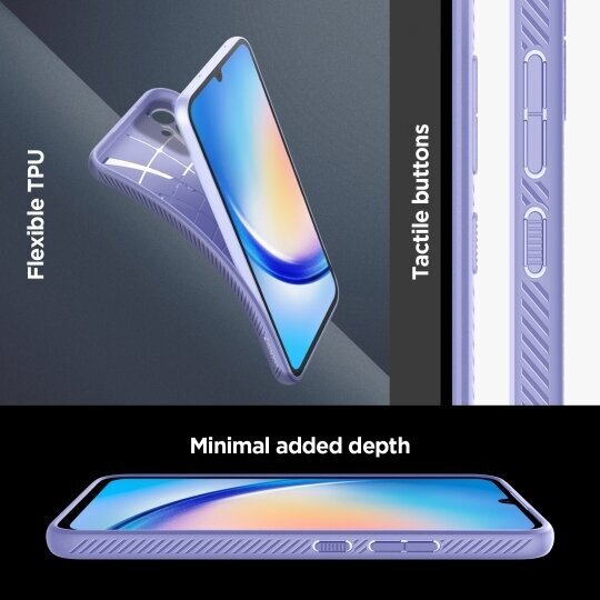 Telefona vāciņš SPIGEN Liquid Air ACS06104 priekš Samsung Galaxy A34 5G, Violets cena un informācija | Telefonu vāciņi, maciņi | 220.lv