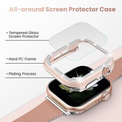 Case for Apple Watch 45mm Silicone black-blue цена и информация | Аксессуары для смарт-часов и браслетов | 220.lv