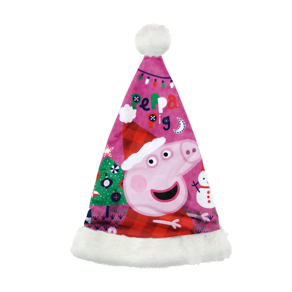Peppa Pig Santa cepure cena un informācija | Karnevāla kostīmi, maskas un parūkas | 220.lv