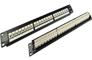 Extralink CAT5E UTP moduļa tips | Patchpanel | 24 ports cena un informācija | Piederumi korpusiem | 220.lv