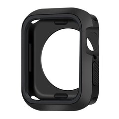 Case for Apple Watch 45mm Silicone black цена и информация | Аксессуары для смарт-часов и браслетов | 220.lv