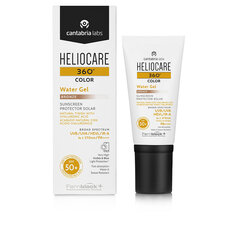 Saules aizsardzības krēms Heliocare Water Gel 360º Colour Bronze Spf50+, 50 ml цена и информация | Кремы от загара | 220.lv