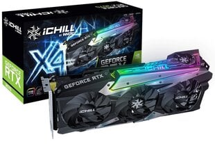 Inno3D GeForce RTX 3070 iChill X4 LHR (C30704-08D6X-1710VA35H) цена и информация | Видеокарты (GPU) | 220.lv