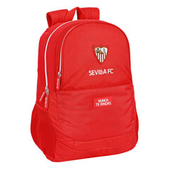 Skolas soma Sevilla Fútbol Club Sarkans (32 x 44 x 16 cm) cena un informācija | Skolas somas | 220.lv