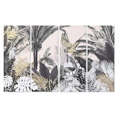 4 attēlu komplekts DKD Home Decor Tropiskais (160 x 3,8 x 100 cm) цена и информация | Картины | 220.lv