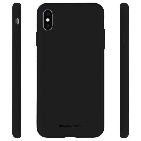 Mercury Silicone iPhone 12 Pro Max 6,7" czarny|black cena un informācija | Telefonu vāciņi, maciņi | 220.lv