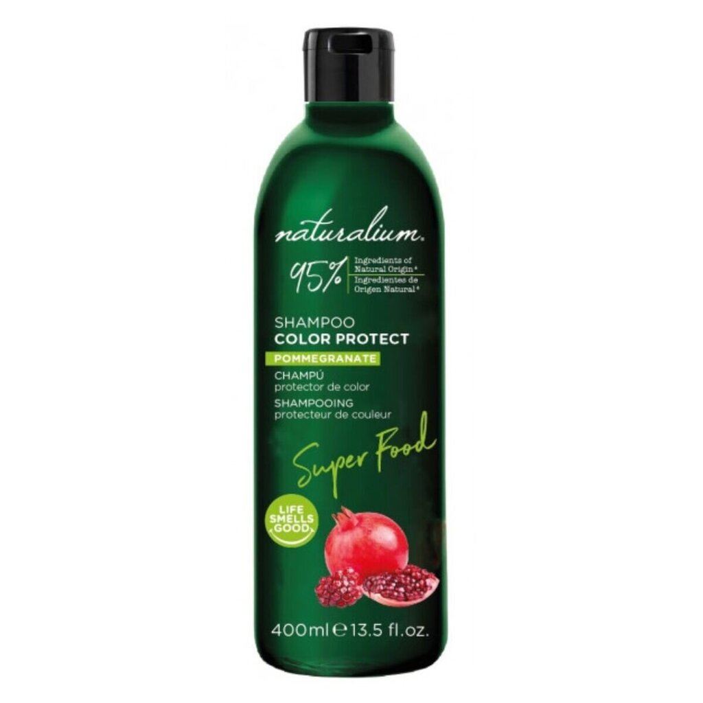 Šampūns Krāsas Atdzīvināšanai Naturalium Super Food Granātābols (400 ml) цена и информация | Šampūni | 220.lv