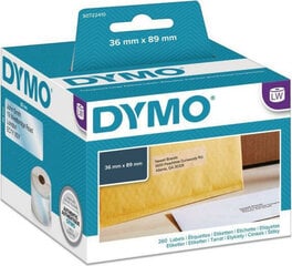 Dymo Sarakstu Birkas Dymo 89 x 36 mm LabelWriter™ Caurspīdīgs (6 gb.) cena un informācija | Kancelejas preces | 220.lv