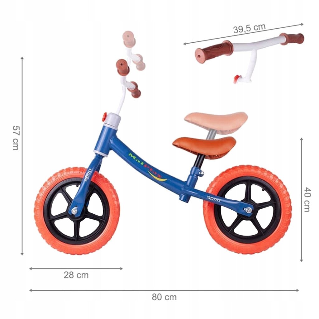 Līdzsvara velosipēds, sarkans cena un informācija | Balansa velosipēdi | 220.lv