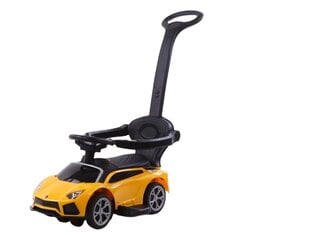 Машинка-каталка с защитой Aoli LED, желтая цена и информация | Игрушки для малышей | 220.lv