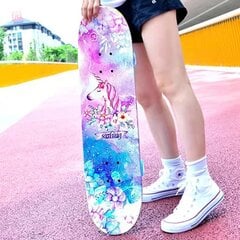 Skeitborda dēlis Aoli LED Skateboard vienradzis/unicorn, 80 cm cena un informācija | Skrituļdēļi | 220.lv