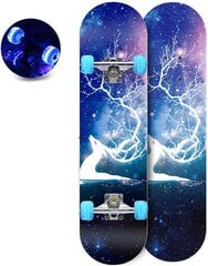 Skeitborda dēlis Aoli Skateboard LED, 80 cm cena un informācija | Skrituļdēļi | 220.lv