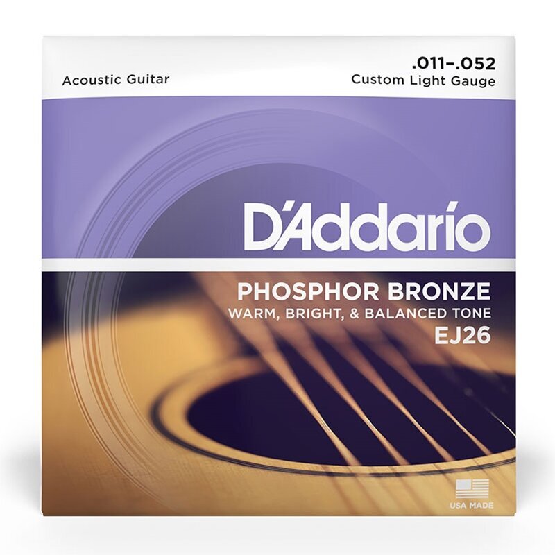 Stīgas akustiskajai ģitārai D'Addario EJ26 .011 цена и информация | Mūzikas instrumentu piederumi | 220.lv