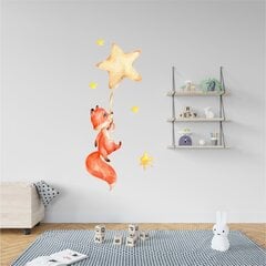 Bērnu interjera uzlīme Fox Cub with Stars цена и информация | Декоративные наклейки | 220.lv