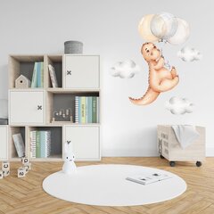 Bērnu interjera uzlīme Dinosaur Cub with Balloons цена и информация | Декоративные наклейки | 220.lv