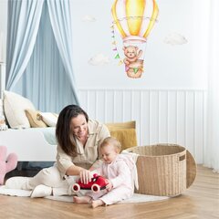 Детская интерьерная наклейка Тедди на воздушном шаре цена и информация | Декоративные наклейки | 220.lv
