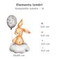 Bērnu interjera uzlīme Bunny with Balloon cena un informācija | Dekoratīvās uzlīmes | 220.lv