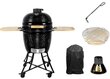 Kamado Nordgarden XXL ar piederumiem 26" melns cena un informācija | Grili | 220.lv