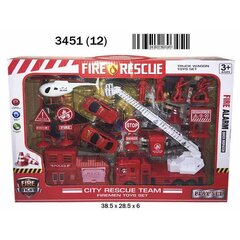 Rotaļu komplekts Fire Rescue, 38,5 x 28,5 x 6 cm cena un informācija | Rotaļlietas zēniem | 220.lv