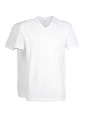 Мужская нижняя рубашка белого цвета с короткими рукавами BUGATTI V-Neck White 545660309 цена и информация | Нательные майки для мужчин | 220.lv