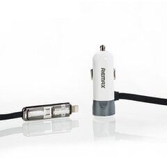 REMAX Car Charger RCC-102 - USB - 3,4A with 2 in 1 cable Micro USB, Lightning silver cena un informācija | Lādētāji un adapteri | 220.lv