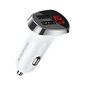 Borofone Car charger BZ15 Auspicious - 2xUSB - 2,4A with USB to MicroUSB cable white цена и информация | Lādētāji un adapteri | 220.lv