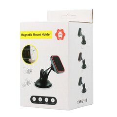 Car holder - TXR - MAGNETIC | 2 mounts: on the glass and air vent | with a grey frame цена и информация | Держатели для телефонов | 220.lv