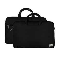 Wonder Briefcase Laptop 13-14 inches black POK042620 cena un informācija | Somas portatīvajiem datoriem | 220.lv