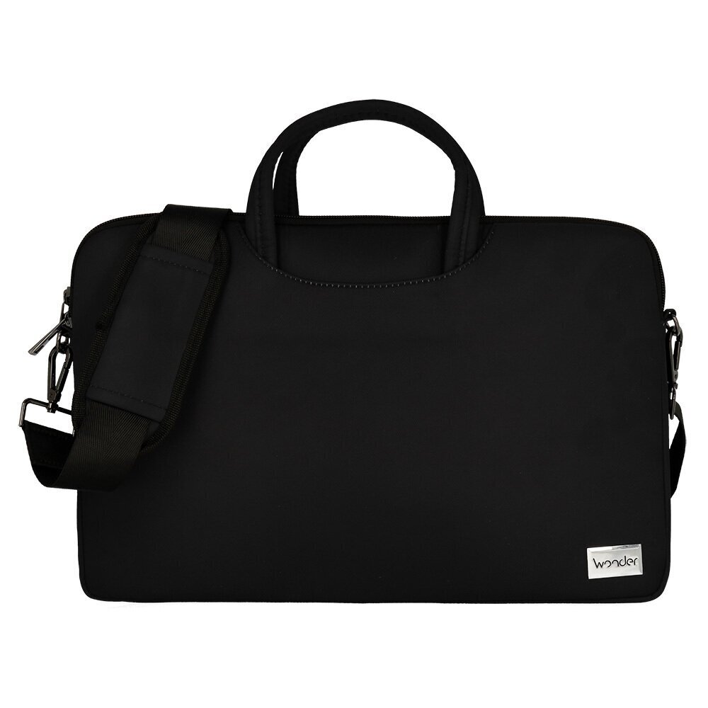 Wonder Briefcase Laptop 13-14 inches black POK042620 cena un informācija | Somas portatīvajiem datoriem | 220.lv